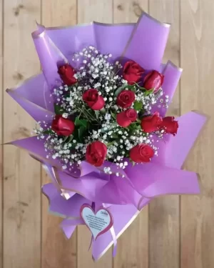 Antalya Çiçekçi,Antalya Çiçek Siparişi | Küresel Çiçekçilik | Çiçekçi Antalya Aşk Dolu Kırmızı Gül Buketi BK14
