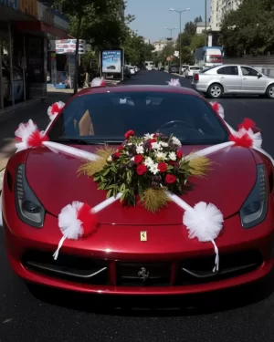 Antalya Çiçekçi,Antalya Çiçek Siparişi | Küresel Çiçekçilik | Çiçekçi Antalya Gelin Arabası Süsleme Döşemealtı Modeli Gas05